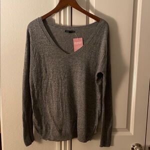 American Eagle Gray Knit Sweater